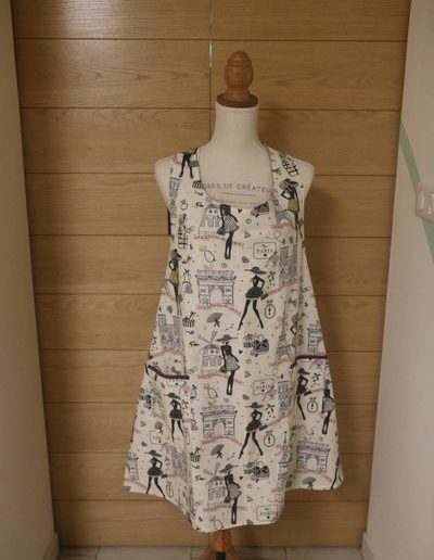 le chas kikou couture tablier japonais face